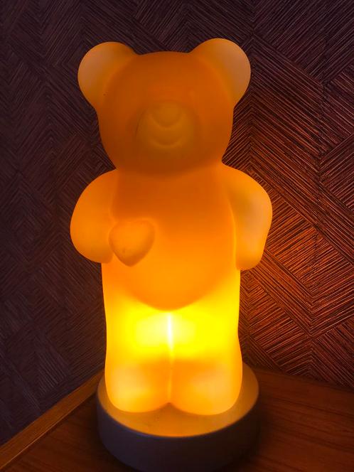 Vintage Bear(t) lamp glas, Huis en Inrichting, Lampen | Tafellampen, Glas, Ophalen of Verzenden