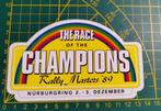 Sticker The Race Of Champions 1989 Nurburgring Rally Masters, Enlèvement ou Envoi