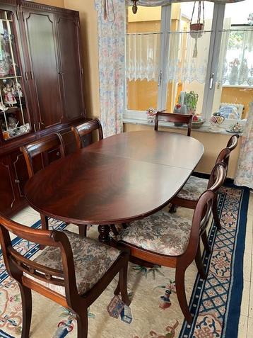 Eettafel + verlengstuk en 6 stoelen - Musterring beschikbaar voor biedingen
