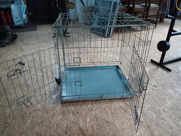 Cage pour chien en métal