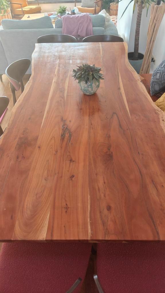 Table et banc en bois massif, Maison & Meubles, Tables | Tables à manger, Enlèvement