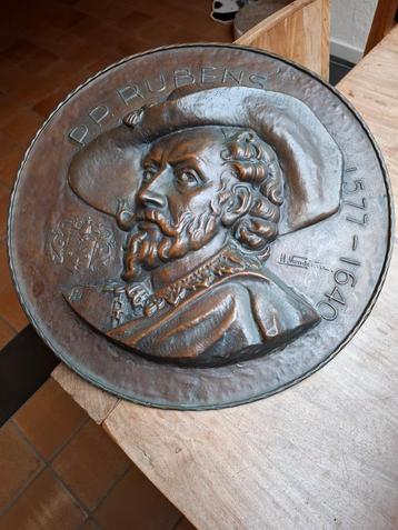 pieter paulus rubens koperen plaat, Antiek en Kunst, Antiek | Brons en Koper, Ophalen, Koper