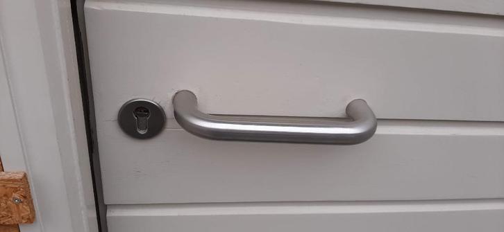 Deurgreep inox - deurklink deurkruk handgreep voordeur, Doe-het-zelf en Bouw, Hang- en Sluitwerk, Zo goed als nieuw, Inox, Ophalen of Verzenden