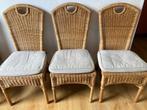 6 rieten stoelen, Huis en Inrichting, Stoelen, Ophalen, Gebruikt, Riet of Rotan