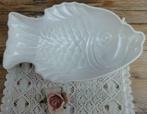 Grote off white brocante vis puddingvorm, Antiek en Kunst, Ophalen of Verzenden