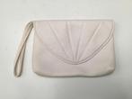 Vintage clutch wit crème, Handtassen en Accessoires, Tassen | Damestassen, Ophalen of Verzenden, Zo goed als nieuw, Wit, Avondtasje