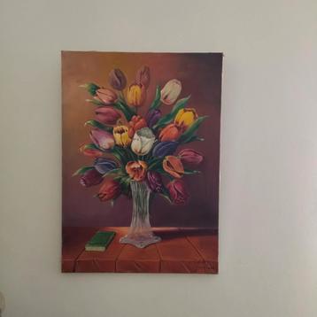 Groot schilderij van Gil Wéry  beschikbaar voor biedingen