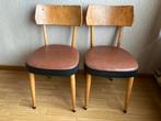 2 retrostoelen, Huis en Inrichting, Stoelen, Ophalen, Gebruikt, Twee