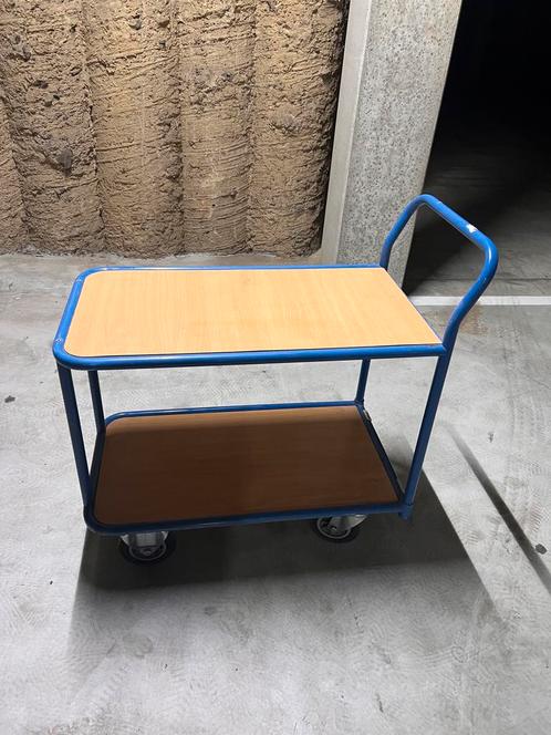 Fetra lichtgewicht trolley met 2 schappen en laadvlak, Doe-het-zelf en Bouw, Transportwagens, Zo goed als nieuw, Transportkar