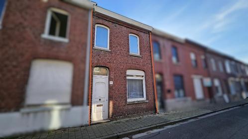 Maison à rénover, saine et robuste, avec jardin, Immo, Huizen en Appartementen te koop, Provincie Henegouwen, tot 200 m², Tussenwoning