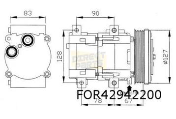 Ford Escort V/VI (9/90-12/00) (1.8TD) compressor AC OES! 102, Enlèvement ou Envoi, Neuf, Ford
