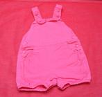 82A. Short salopette en toile pour fille de 12 mois. T 74, Kinderen en Baby's, Babykleding | Maat 74, Ophalen of Verzenden, Zo goed als nieuw