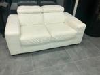 Beige lederen 2-zit, Enlèvement, Comme neuf