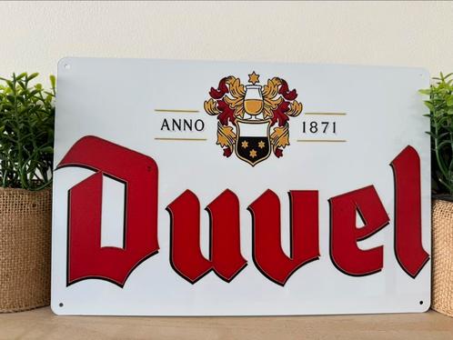 Metalen reclamebord Duvel, Verzamelen, Biermerken, Duvel, Ophalen of Verzenden