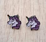 Boucles d'oreilles licorne, Enlèvement ou Envoi, Neuf, Rose, Puces ou Clous