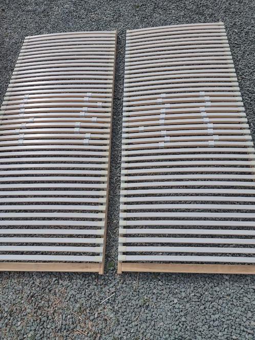 2 x houten lattenbodems 160 x 200 cm, Huis en Inrichting, Slaapkamer | Matrassen en Bedbodems, Gebruikt, Bedbodem, 180 cm, 200 cm