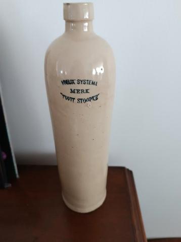 Ancienne bouteille de stoopke vieux systeme blanc, Enlèvement ou Envoi, Utilisé