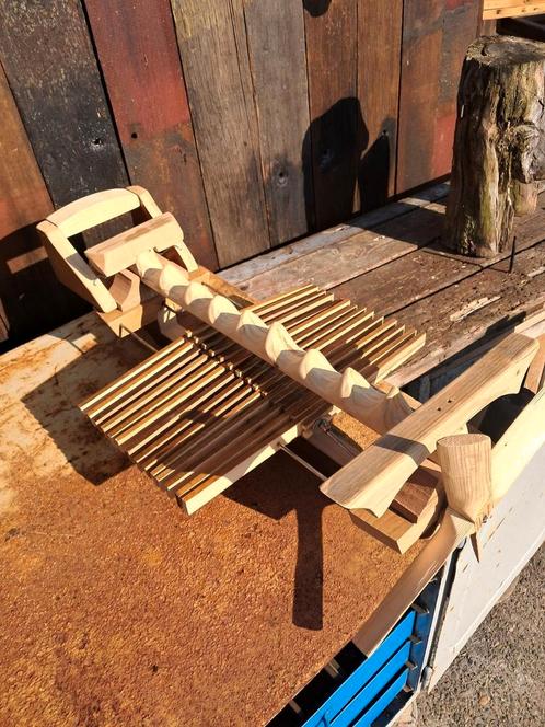 Ambachtelijke houten windmolen, Tuin en Terras, Windwijzers en Windmolens, Zo goed als nieuw, Ophalen