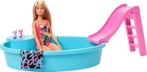 Poupée Barbie Blonde 30 cm avec piscine, Ophalen of Verzenden, Zo goed als nieuw, Barbie