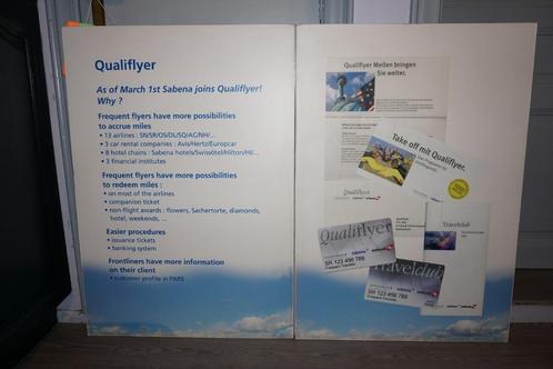 sabena 2 grote pancartes van qualiflyer - 140 cm x 100 cm, Verzamelen, Sabenasouvenirs, Ophalen of Verzenden