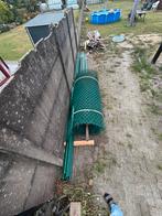 Draadafsluiting 1,8m met bovenbuis 50m groen, Ophalen, Gebruikt, IJzer, Gaashekwerk
