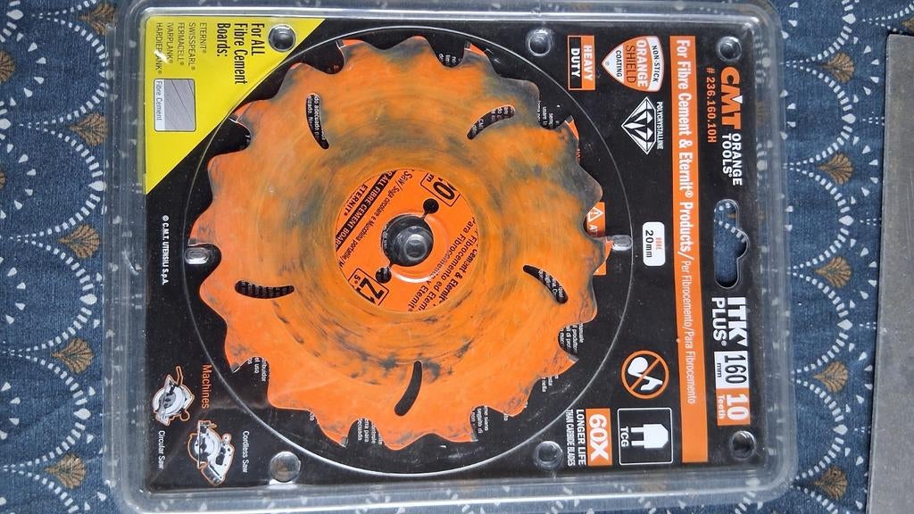 CMT diamant zaagblad VOOR CIDINGS, CEMENTVEZELPLAAT &GIPSPLA, Ophalen