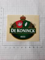 Bieretiket De Koninck, Verzamelen, Biermerken, Ophalen of Verzenden, Zo goed als nieuw, De Koninck