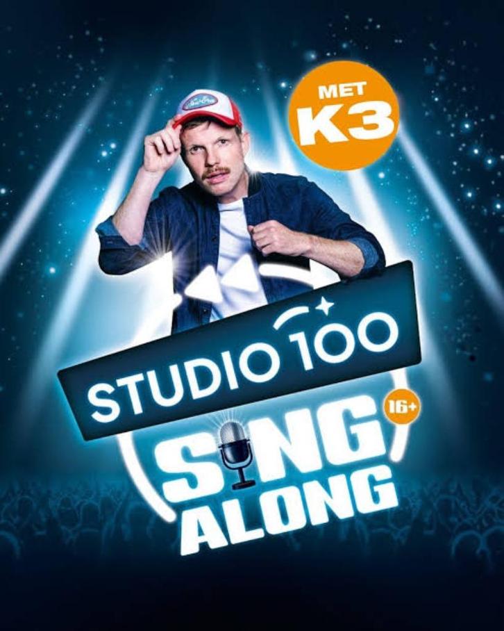 2 x tickets Studio 100 Singalong - do 27 nov, Tickets en Kaartjes, Concerten | Nederlandstalig, Twee personen, November