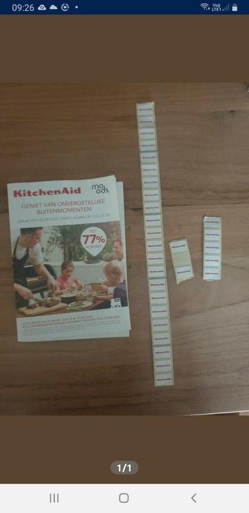 44 spaarzegels KitchenAid - Delhaize  (0,10 euro per zegel)