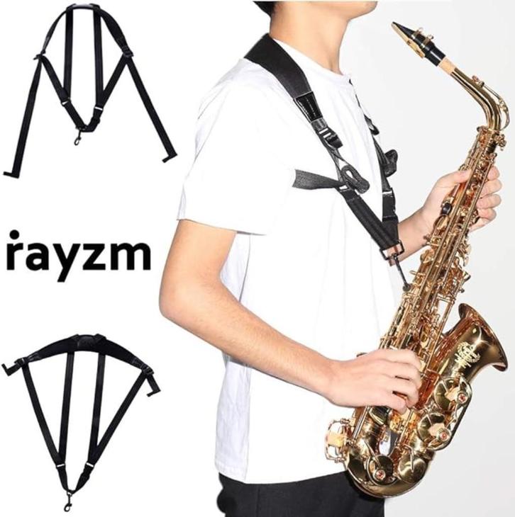 Verstelbaar kruisharnas voor alto/tenor/sopraan/baritonsax, Muziek en Instrumenten, Blaasinstrumenten | Saxofoons, Zo goed als nieuw