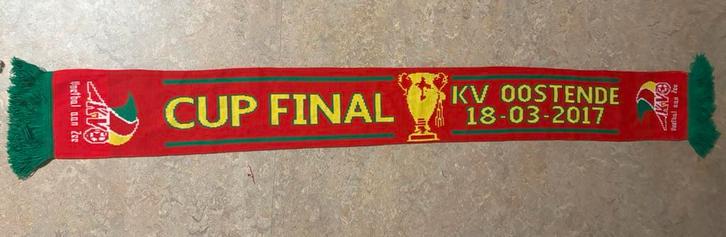 Zeldzame KV Oostende voetbalsjaal cup final voetbal sjaal, Kleding | Heren, Mutsen, Sjaals en Handschoenen, Zo goed als nieuw