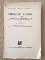 Inleiding tot de studie van de Kongolese Bantoetalen, Antiek en Kunst, Ophalen of Verzenden