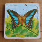 Houten 4 lagen puzzel cyclus vlinder (25 stukken), Ophalen of Verzenden