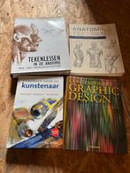 Boeken kunst en  tekenen, Ophalen, Zo goed als nieuw