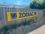 ZODIAC boten oud reclame doek XXL, Verzamelen, Merken en Reclamevoorwerpen, Ophalen of Verzenden, Gebruikt, Reclamebord