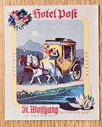 Hôtel Post St Wolfgang - Etiquette ancienne - Label 219, Enlèvement ou Envoi