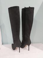 728C*SAN MARINA zwarte leren laarzen Snake Ultra Sexy 37, Verzenden, Zwart, Nieuw, Hoge laarzen