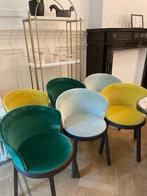6 chaises Capdell en velours – 100 €/chaise, Ophalen, Gebruikt, Overige kleuren, Vijf, Zes of meer stoelen