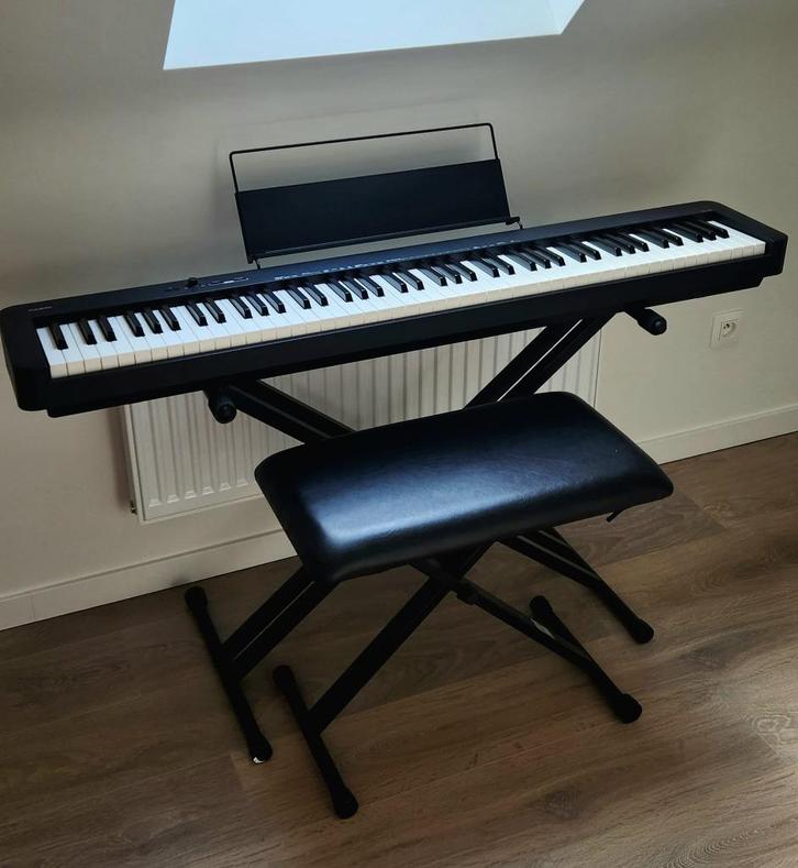 Casio CDP-S100 Digitale piano + Onderstel + pedaal, Muziek en Instrumenten, Piano's, Zo goed als nieuw, Piano, Zwart, Digitaal
