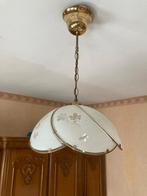 Vintage bloemenlamp, Huis en Inrichting, Lampen | Hanglampen, Ophalen of Verzenden, Zo goed als nieuw