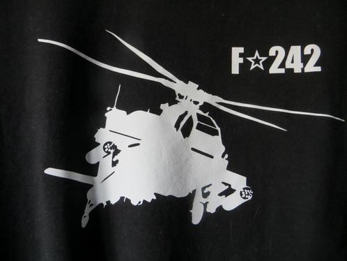 FRONT 242 VINTAGE OFFICIAL  T-SHIRT ARMY HELICOPTER TAILLE M, Vêtements | Hommes, T-shirts, Comme neuf, Taille 48/50 (M), Noir