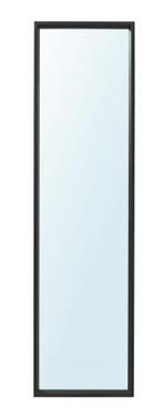Ikea Nissedal zwarte spiegel, Huis en Inrichting, Woonaccessoires | Spiegels, Ophalen, Minder dan 50 cm, Zo goed als nieuw, 150 tot 200 cm