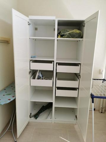 Ikea Pax kasten 2x (wit)  beschikbaar voor biedingen