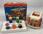 Fisher Price Little People bus en 5 figuren vintage met doos, Kinderen en Baby's, Speelgoed | Fisher-Price, Verzenden, Zo goed als nieuw