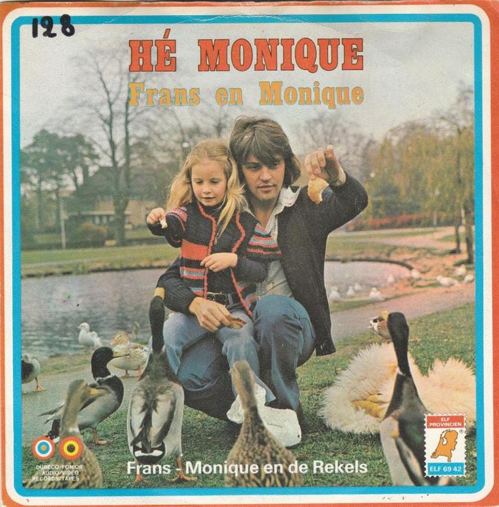 45T: Frans en Monique: Hé Monique, Cd's en Dvd's, Vinyl | Nederlandstalig, Gebruikt, Ophalen of Verzenden
