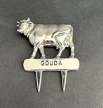 verzilverde kaasstekker koe Gouda, Antiek en Kunst, Ophalen of Verzenden