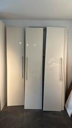 8 portes Pax Ikea blanc brillant avec poignées et charnières, Enlèvement, Utilisé