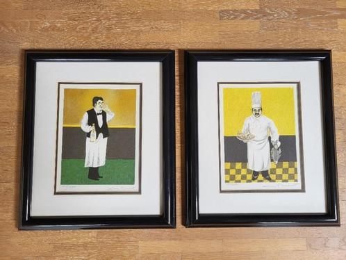 Kaders Guy Buffet - getekend en genummerd, Antiek en Kunst, Kunst | Etsen en Gravures, Ophalen