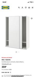 Pax hasvik ikea 201 x 150 x 66 garde robe, Comme neuf