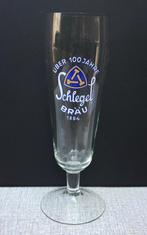 Bierglas Schlegel Bräu 1854, ultra ! dun glas, Verzamelen, Ophalen of Verzenden, Zo goed als nieuw, Glas of Glazen, Overige merken